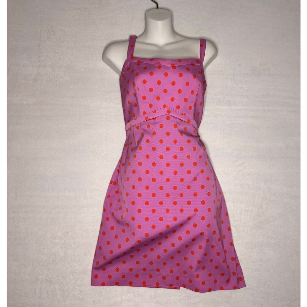J. Crew Purple Pink Polka Dot Faille Sheath Dress